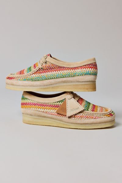 Clarks Women's Wallabee Multicolor Raffia Shoe