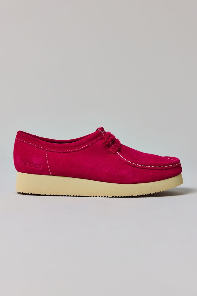 Clarks Women's Wallabee Day Pink Suede Shoe #1