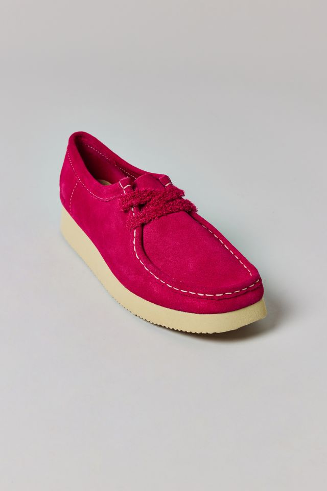 Clarks Women's Wallabee Day Pink Suede Shoe #2