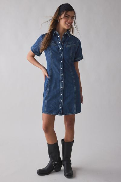 Levi's® Rinoa Denim Shirt Mini Dress