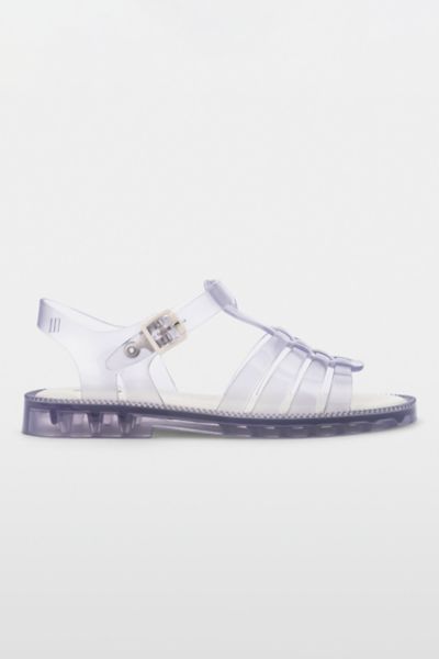 Shop Melissa Possession Fresh Jelly Fisherman Sandal In Clear/white, Women's At Urban Outfitters