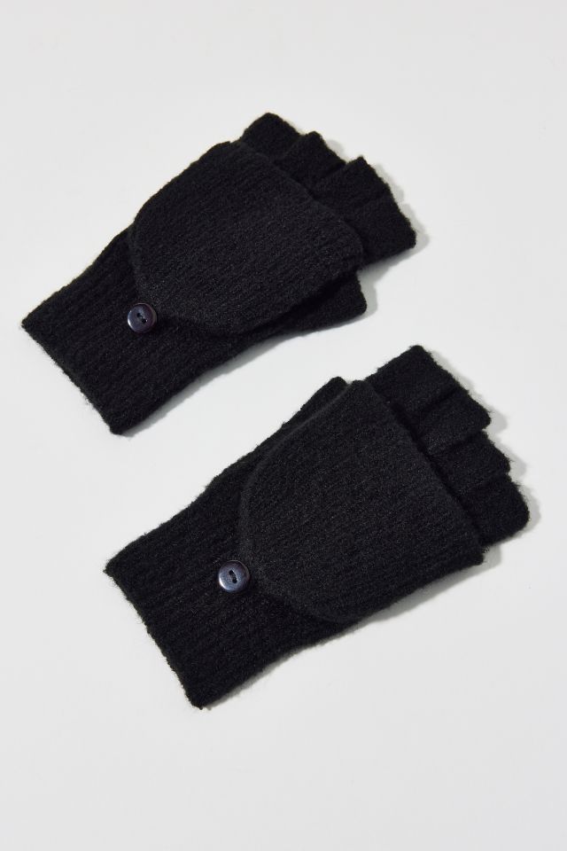 Cozy Ribbed Knit Convertible Glove #1