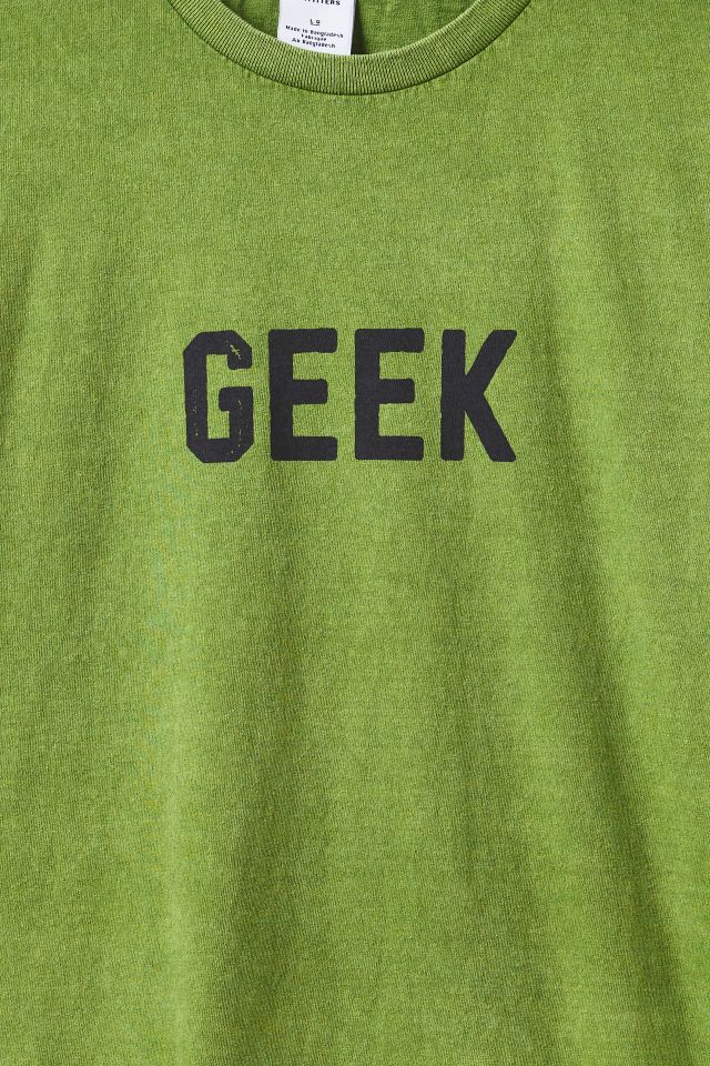 T-shirt graphique en coton à manches courtes Geek Slogan #1