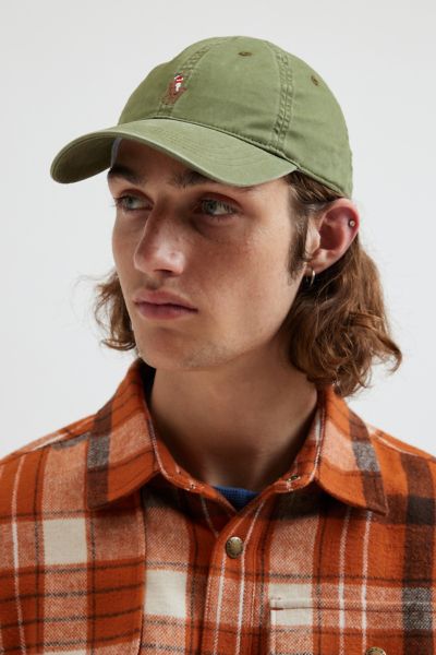Polo Ralph Lauren Classic Logo Icon Baseball Hat In Olive At Urban Outfitters In Olive