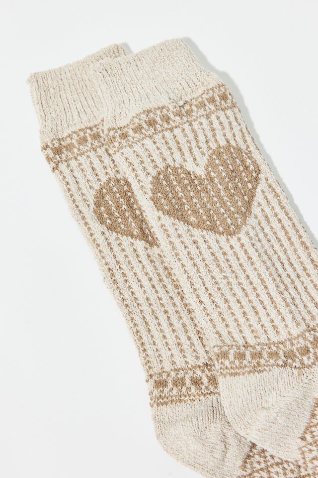 American Trench Heart Cable Knit Sock #1