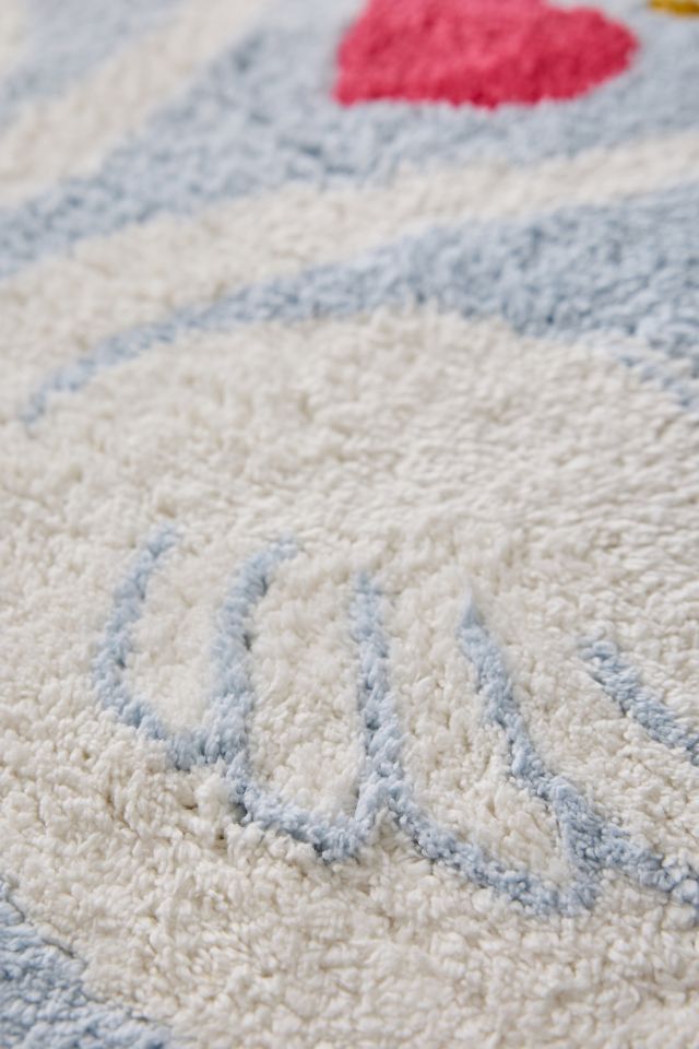 Swan Heart Bath Mat #2
