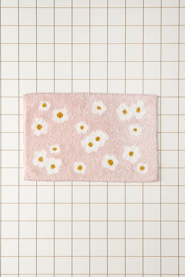 Tapis de Bain en Peluche à Fleurs Meadowland Capitonné #1