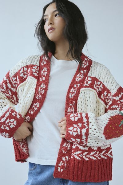 Kimchi Blue Libby Oversized Fairisle Knit Cardigan Product Page