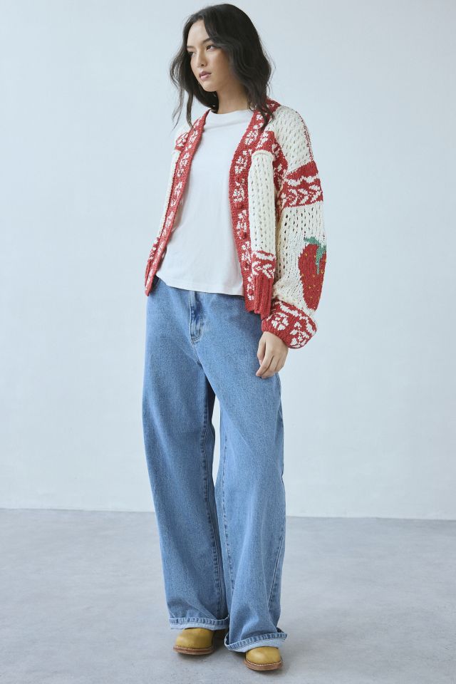 Kimchi Blue Libby Oversized Fairisle Knit Cardigan #1