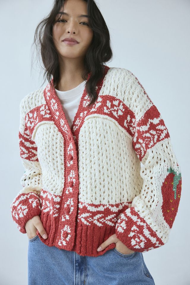 Kimchi Blue Libby Oversized Fairisle Knit Cardigan #3
