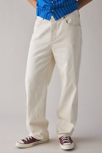 BDG BAGGY SKATE FIT DENIM JEAN IN ECRU, MEN'S AT URBAN OUTFITTERS 