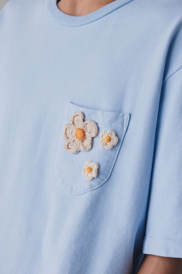 Monitaly Flower Pocket Tee #3
