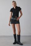 Silence + Noise Piper Denim Micro Skort