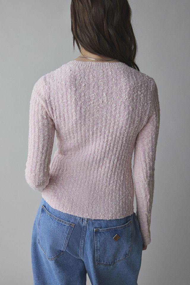 Kimchi Blue Rose Split-Front Textured Knit Cardigan #2
