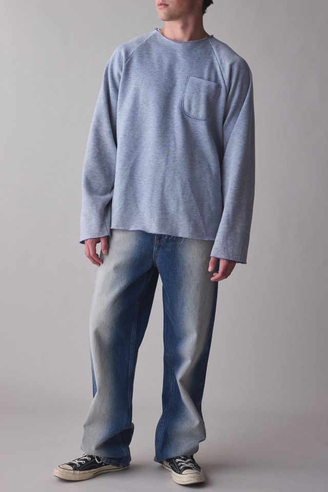 Monitaly Raglan Sleeve Crew Neck Sweatshirt #2