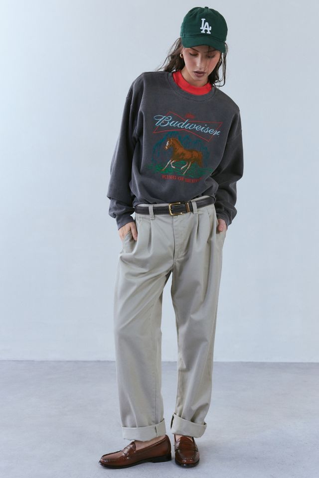 Budweiser King Of Beers Graphic Crew Neck Pullover #2