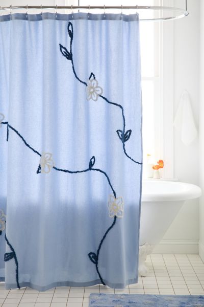 Shower Curtains | Fabric + Clear Shower Curtains