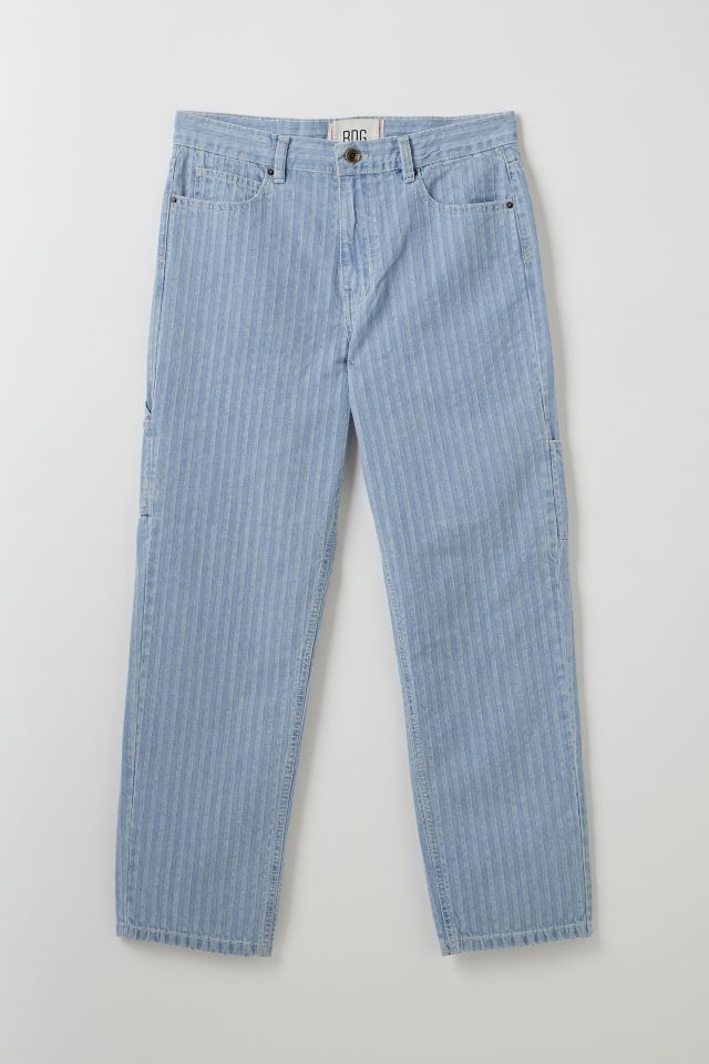 BDG Striped Straight Fit Utility Work Jean #1