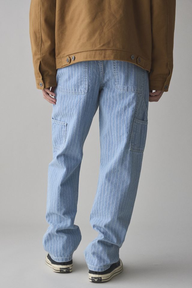 BDG Striped Straight Fit Utility Work Jean #2