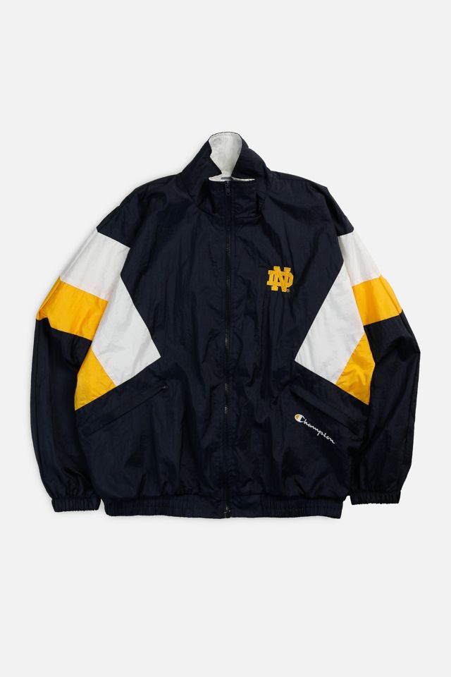 Vintage Notre Dame Champion Windbreaker Jacket Urban Outfitters