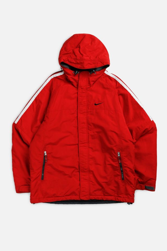 Red nike puffer jacket on sale