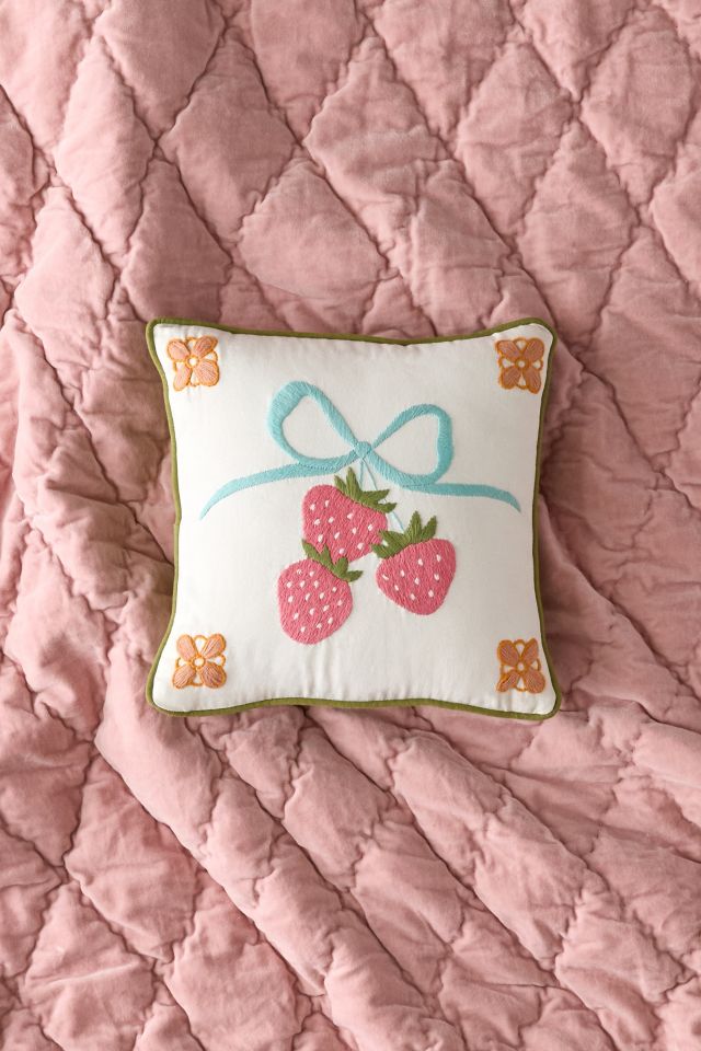 Mini Mariana Tile Embroidered Throw Pillow #1