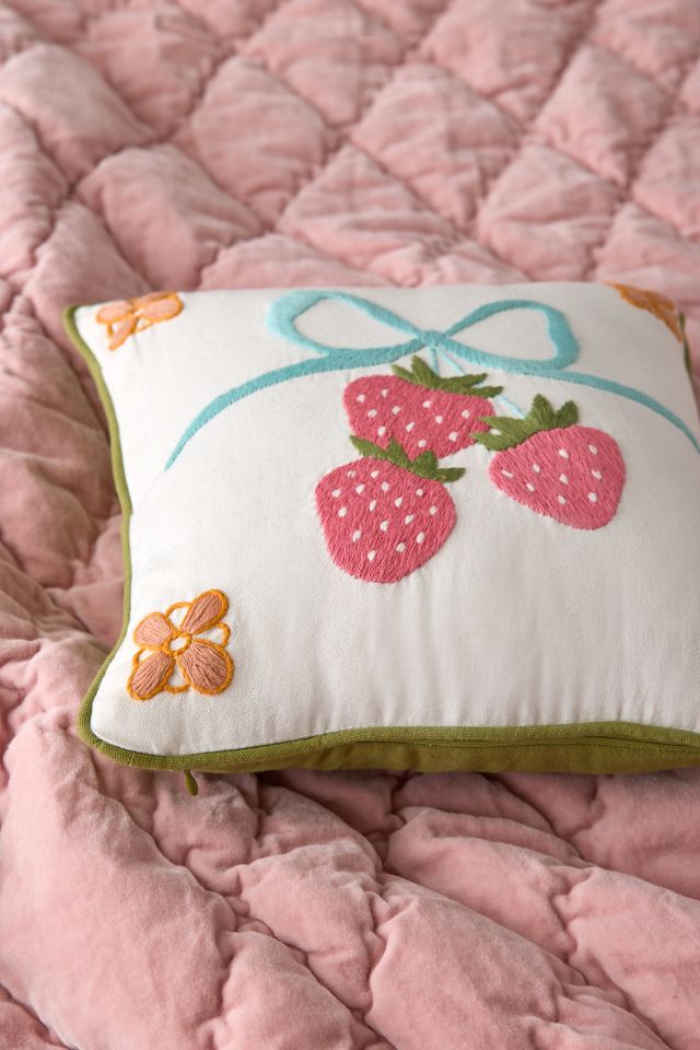 Mini Mariana Tile Embroidered Throw Pillow #2
