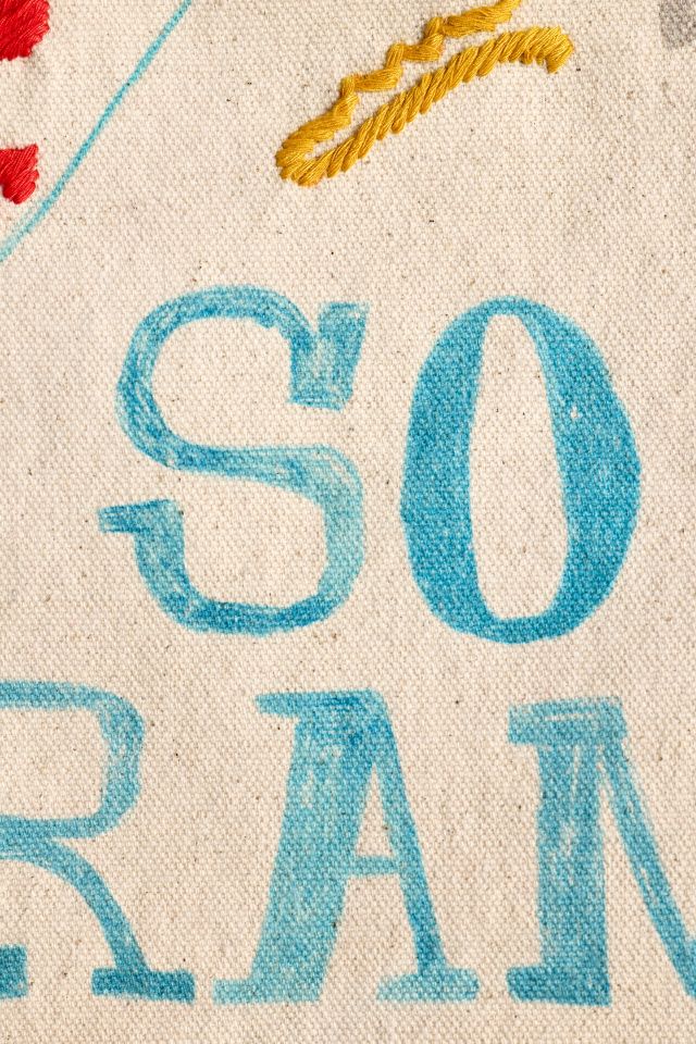 So Drama Embroiderd Flag Tapestry #1