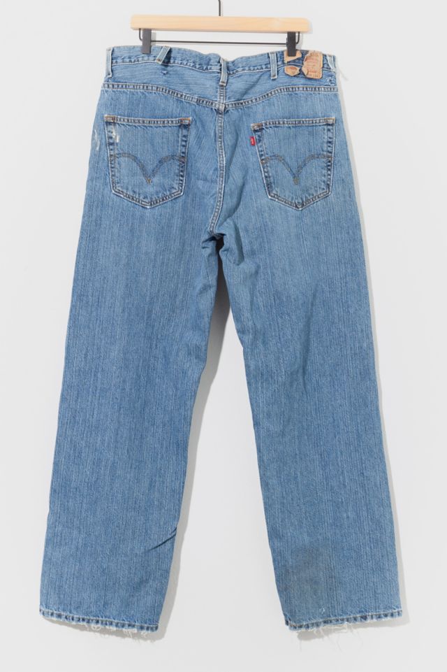 Levi's 569 Loose Straightデニム W36L30 y2k Vintage Y2K Levi's® 569 Distressed Loose Straight Denim