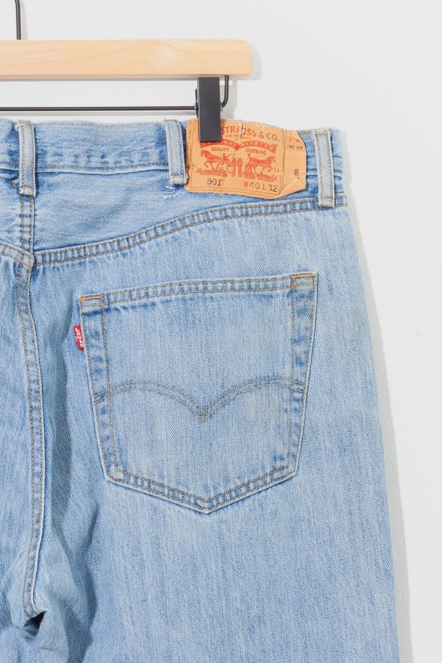 Vintage 1990s Levi’s® 501 Distressed Light Wash Denim Jeans #2