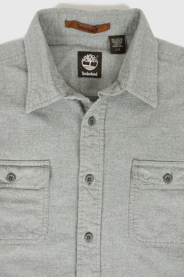 Vintage Timberland Flannel Button-Down Shirt | Urban Outfitters