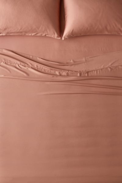 Ettitude Signature Sateen Sheet Set In Rust At Urban Outfitters