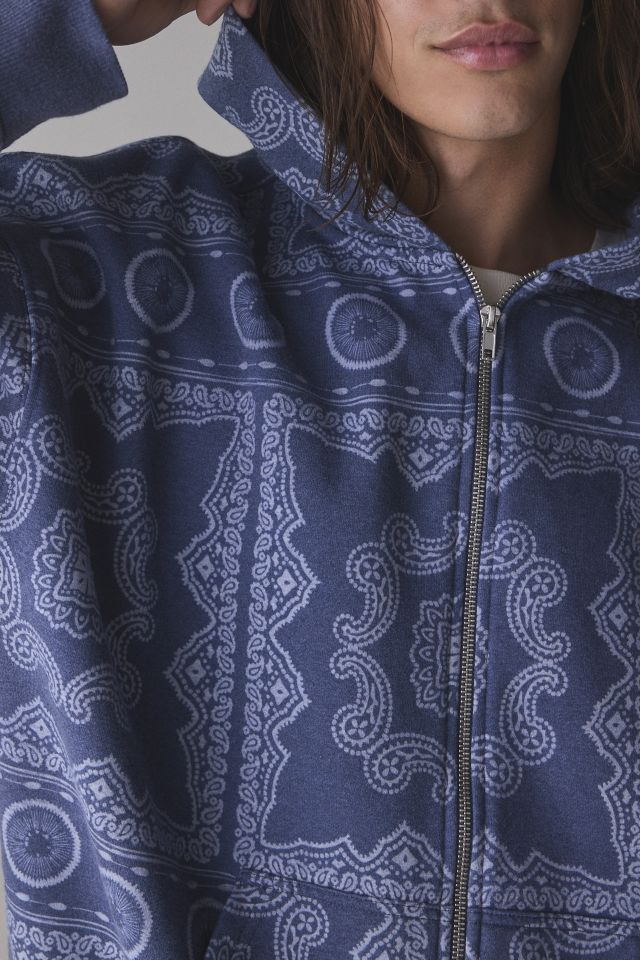 Chandail à capuchon et fermeture éclair BDG motif bandana #3