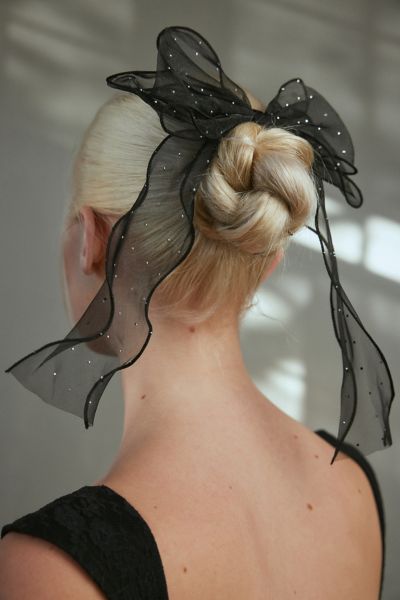 Twisted Ribbon Hair Bow Clip