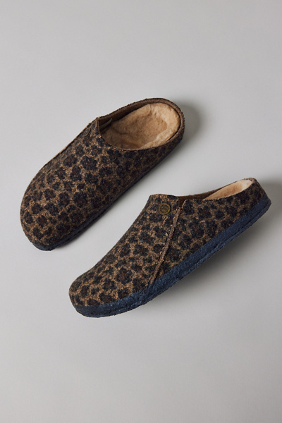 Birkenstock Zermatt Genuine Shearling Lined Slipper In Animal Print