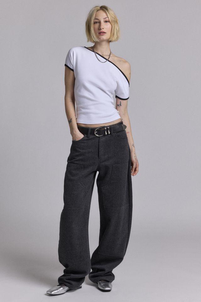 BDG Sarah Off-The-Shoulder Cropped Tee #1