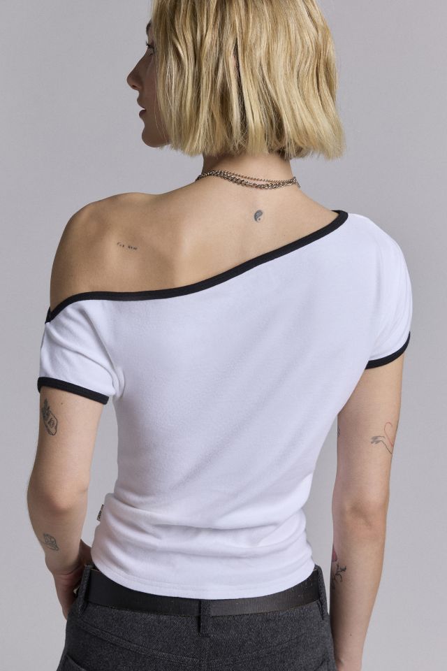 BDG Sarah Off-The-Shoulder Cropped Tee #3