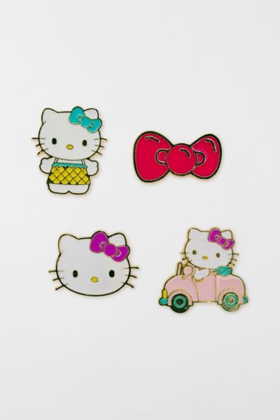 Sanrio Hello Kitty 4-Piece Enamel Pin Set