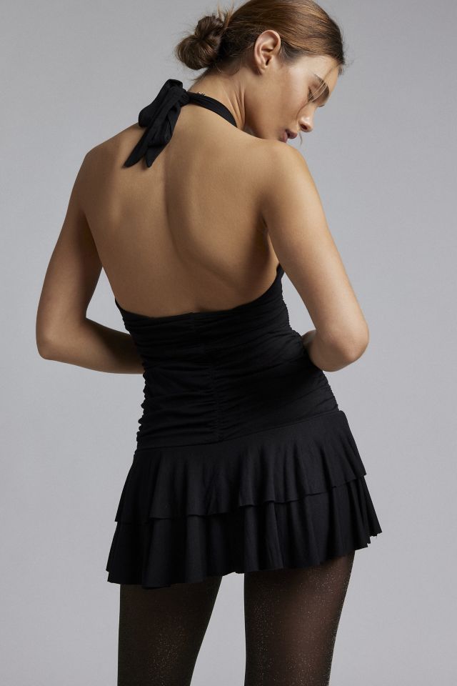 UO Dee Drop Waist Halter Romper #4