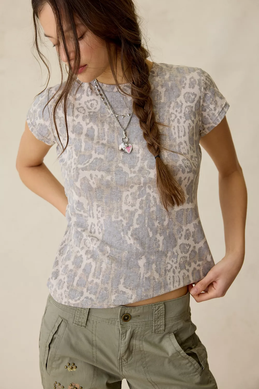 BDG Printed Short Sleeve Spill The Tee