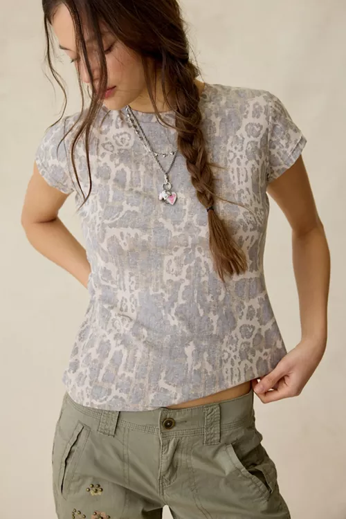 BDG Printed Short Sleeve Spill The Tee