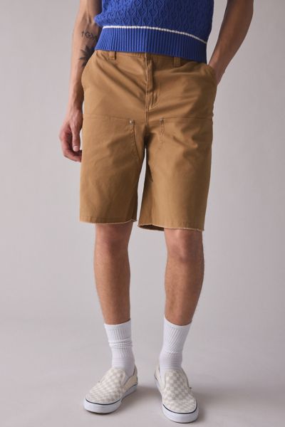 Cat Double Knee Cut-off Utility Short In Tawny Brown, Men's At Urban Outfitters In Tawny Brown