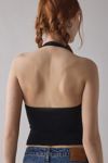 Out From Under Floral Seamless Keyhole Cutout Halter Top