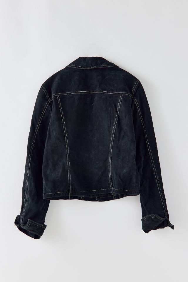Vintage Seamed Leather Jacket #1