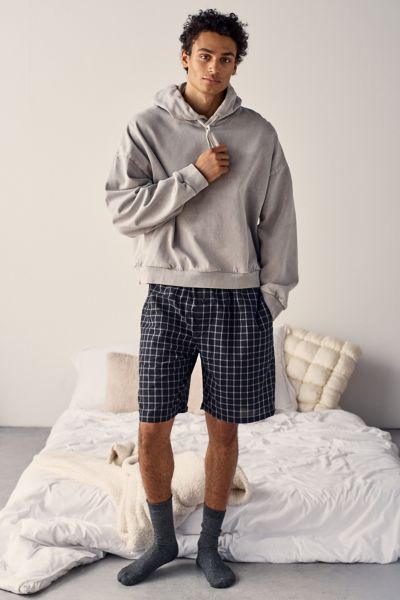 Hanes Uo Exclusive Woven Boxer Short In Black, Men's At Urban Outfitters In Black