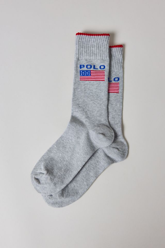 Polo Ralph Lauren Logo Flag Crew Sock #1