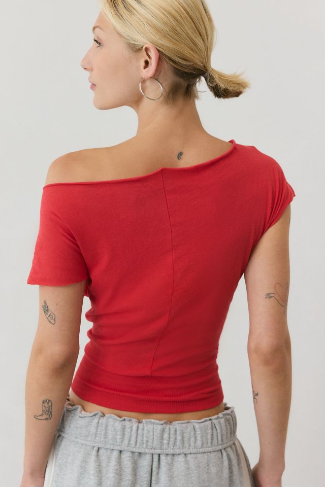Out From Under Off-The-Shoulder Banded Hem Tee #3