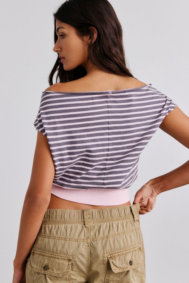 Out From Under Off-The-Shoulder Banded Hem Tee #2