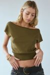 Out From Under Off-The-Shoulder Banded Hem Tee