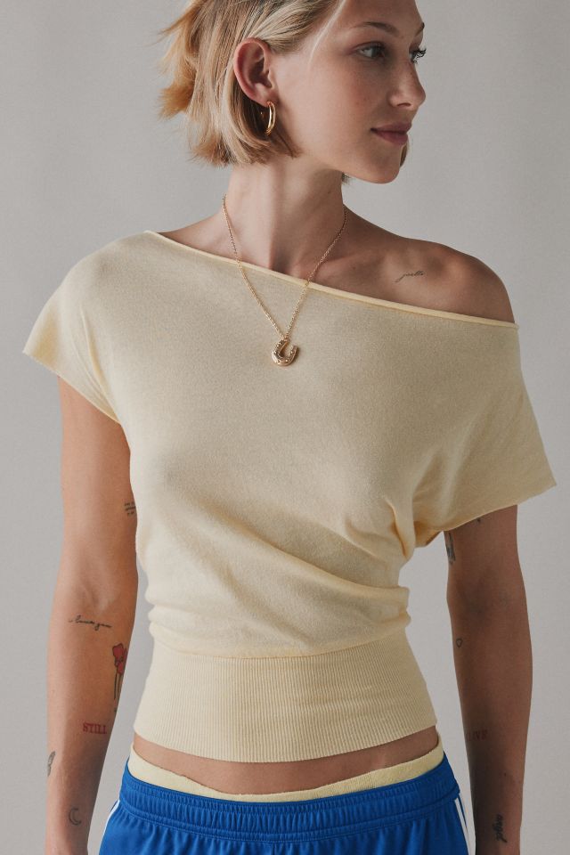 Out From Under Off-The-Shoulder Banded Hem Tee #1